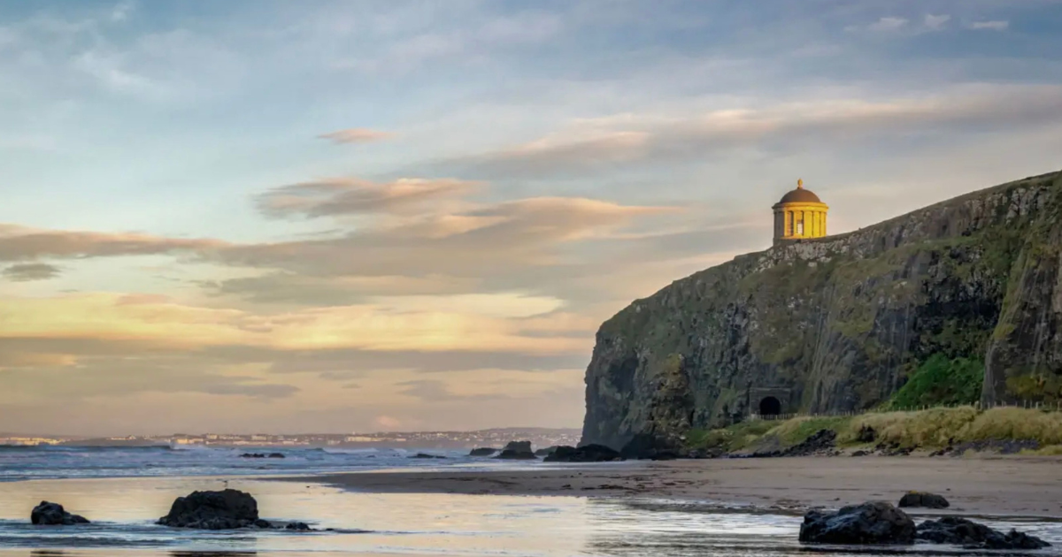 Downhill Beach along Northern Ireland's dramatic coastline